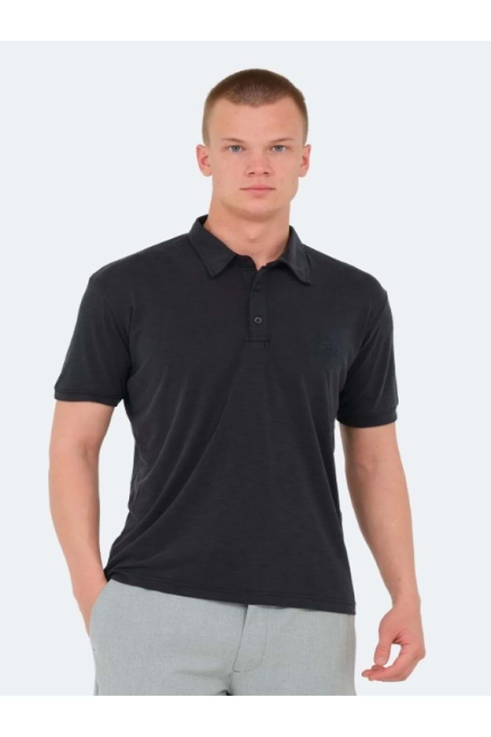 Slazenger Katsuro Erkek Kısa Kol T-shirt - Slazenger - Antrasit - ST00088-Antrasit-L