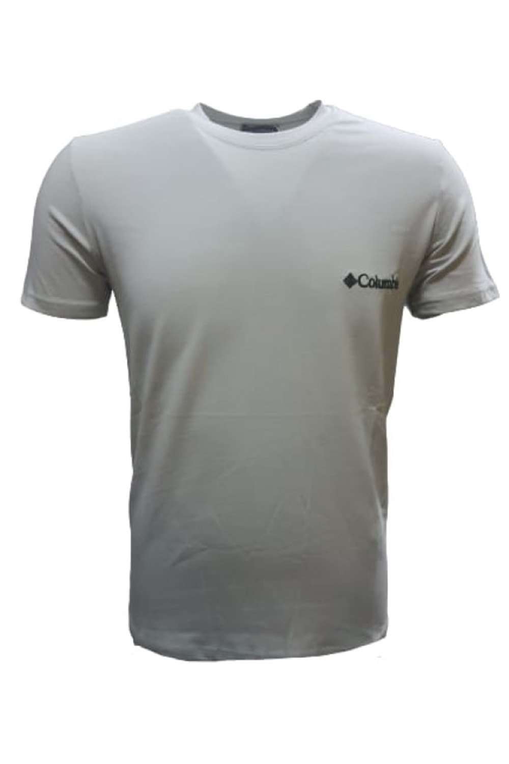 Columbia Erkek Basic Sıfır Yaka Kısa Kol Sleeve T-shirt C00135 - Açık Gri