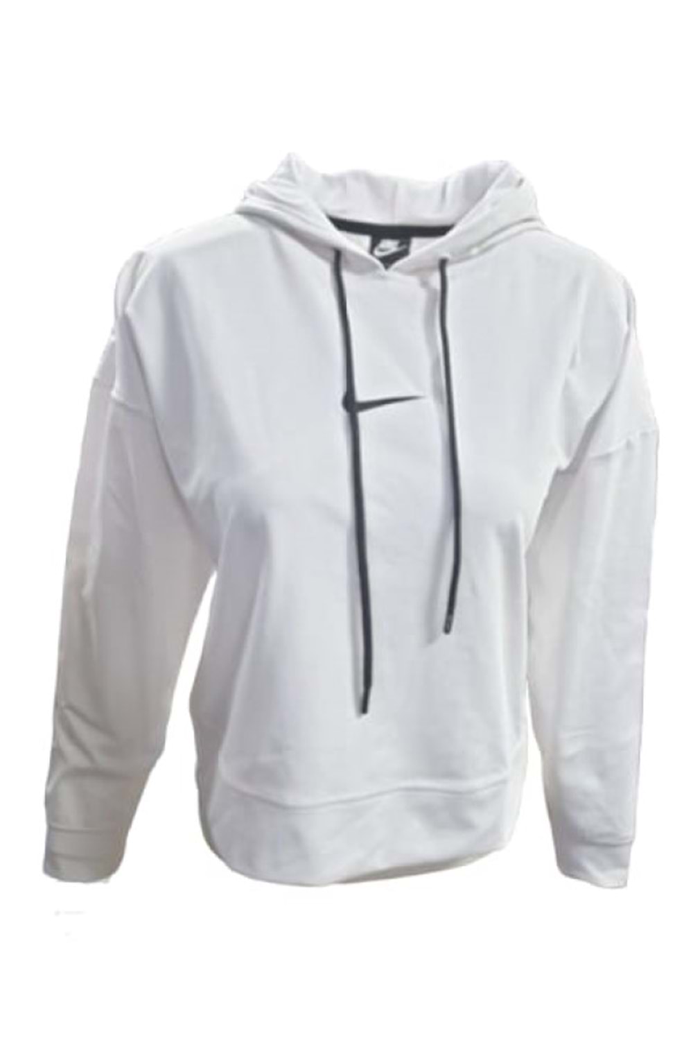 Nike 0734 Kadın Kapişonlu Crop Dalgıç Sweatshirt - Beyaz - ST00161-Beyaz-XL