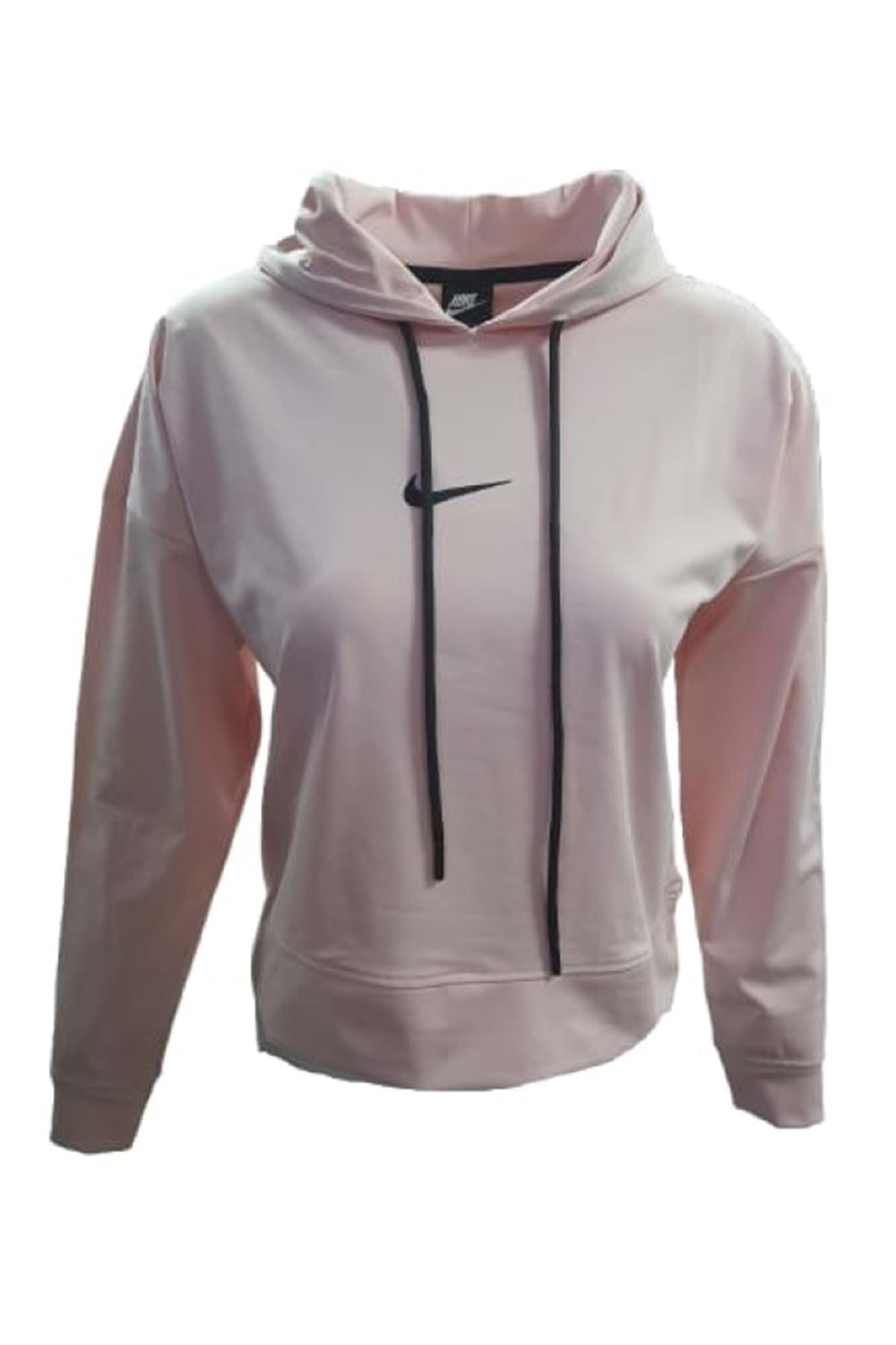 Nike 0734 Kadın Kapişonlu Crop Dalgıç Sweatshirt - Pembe - ST00161-Pembe-S