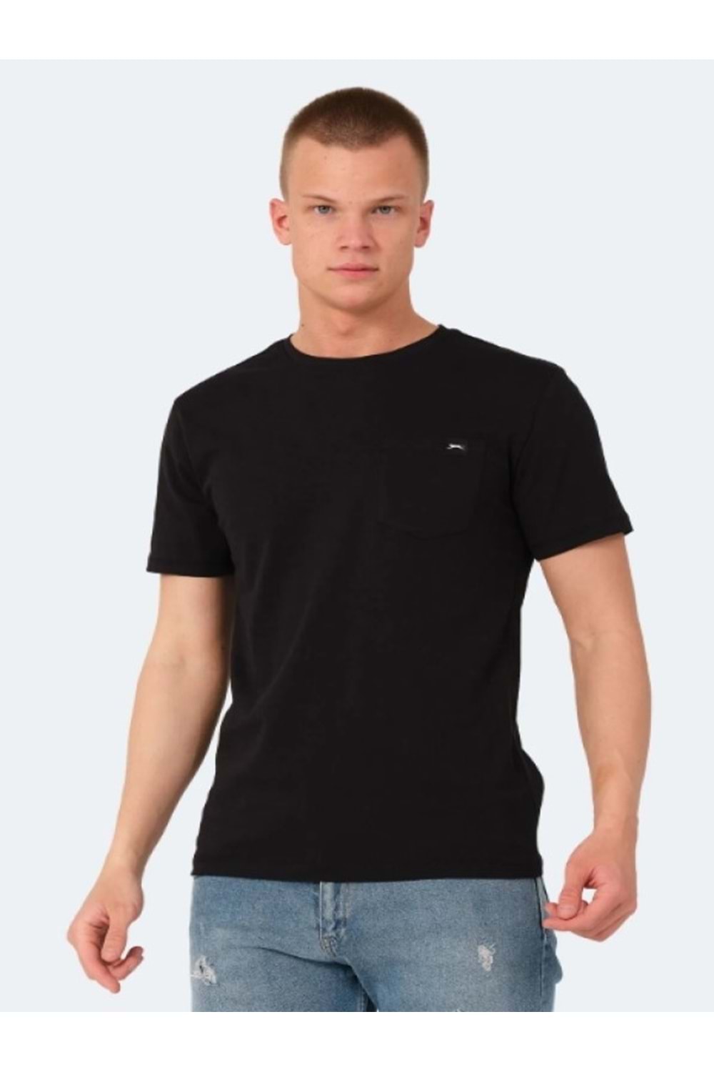 Slazenger Vesela Erkek Basic Kısa Kol T-shirt - Slazenger - Siyah - ST00190-Siyah-XL