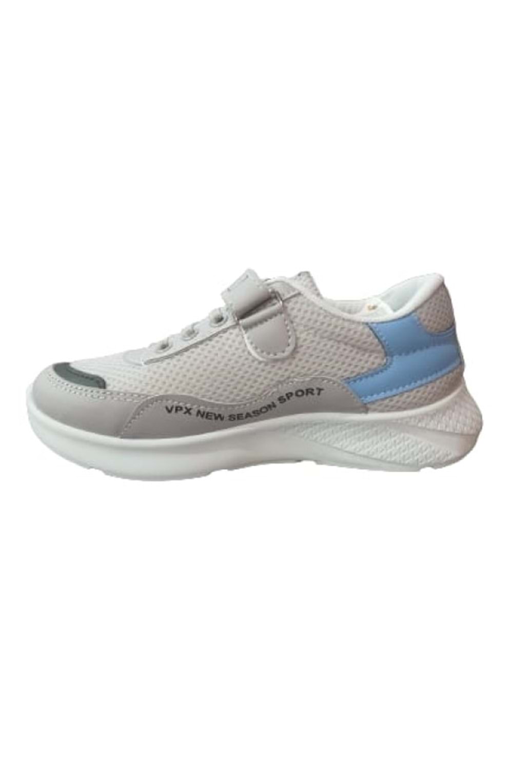 Bolimex ÇocuK Kız Cırtlı Bağcıklı Sneakers Spor Ayakkabı B-00233 - Gri