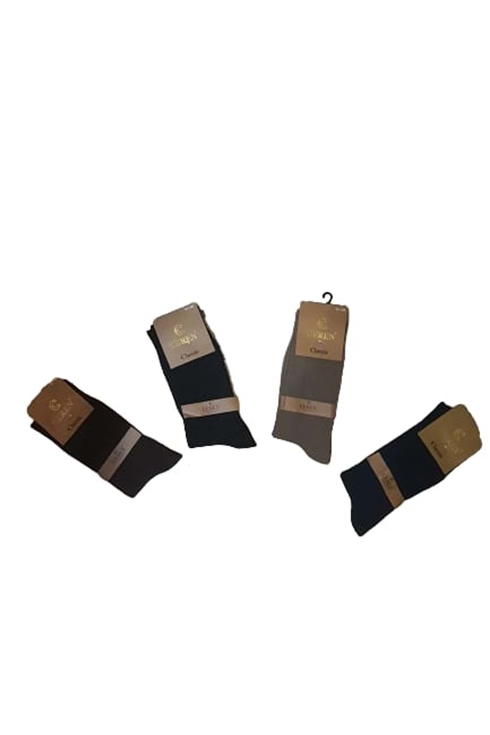 Ceren Erkek Bambu Classic Çorap (4 Adet) C 00275 - Karışık Renkli - 41-44