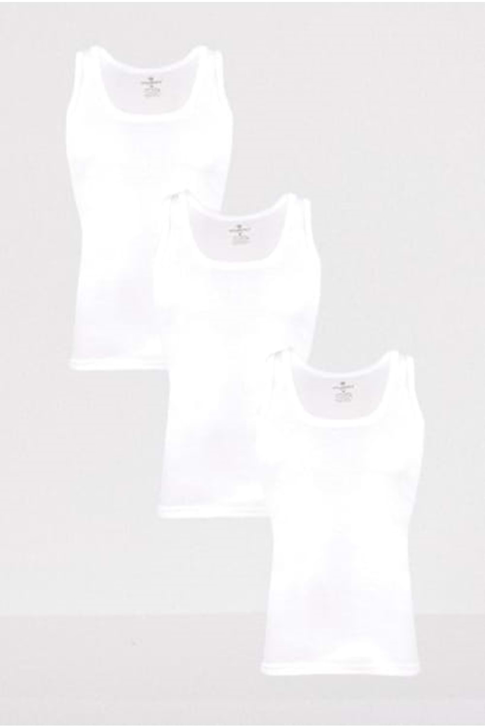 Ceylanoğlu Ribana Erkek Atlet 023 (2 Paket) - Beyaz - XXL