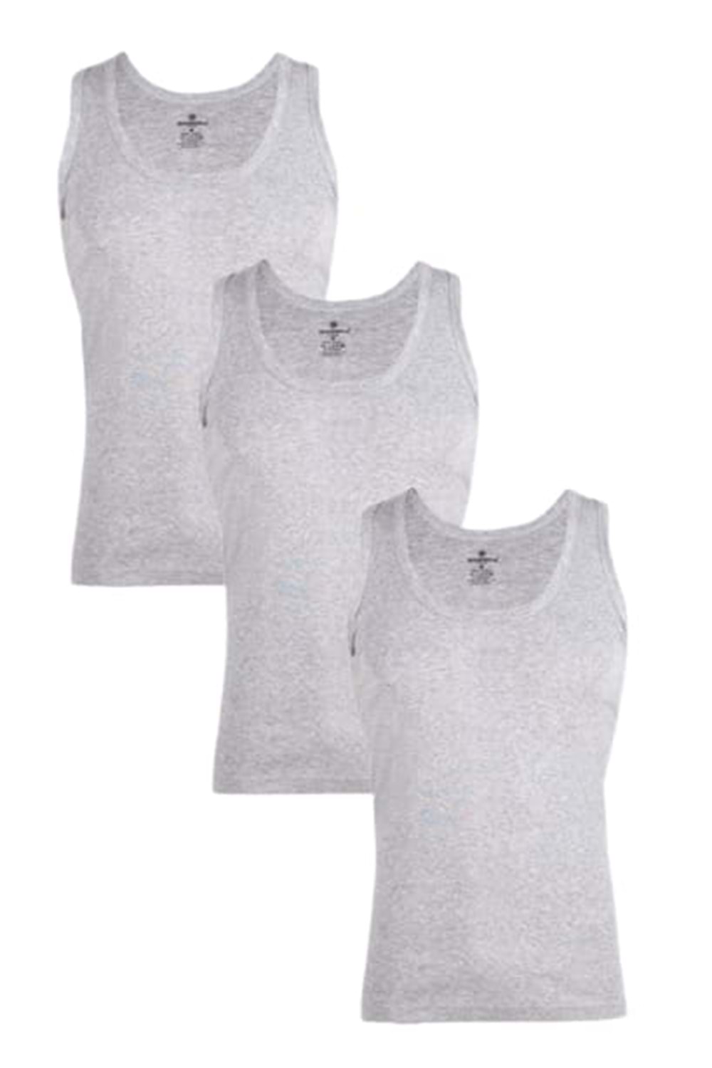 Ceylanoğlu C023 Ribana Erkek Atlet (2 Paket) - Gri - XL