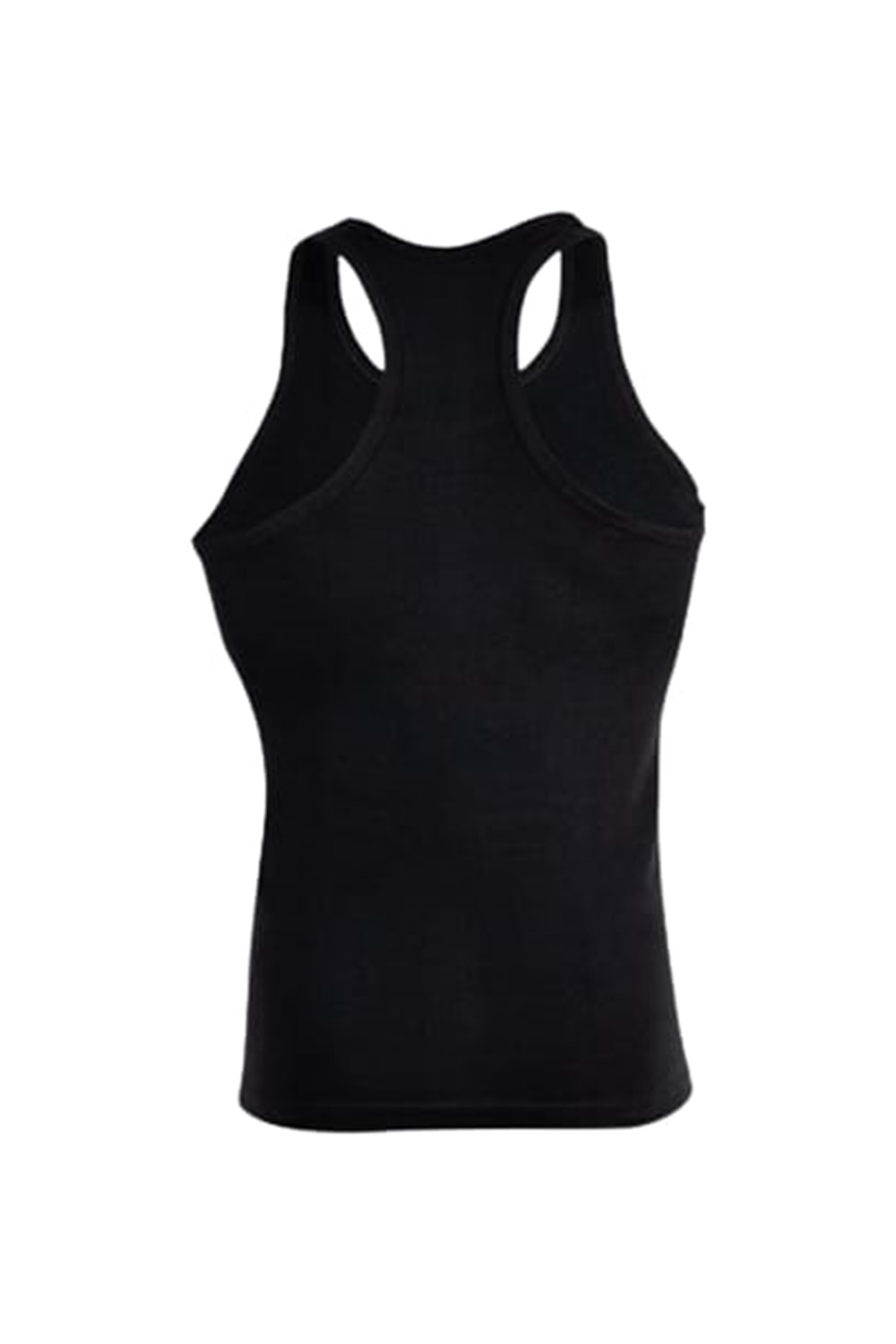 Ceylanoğlu C025 Erkek Penye Ribana 2'li Spor Atlet - Siyah - XXL