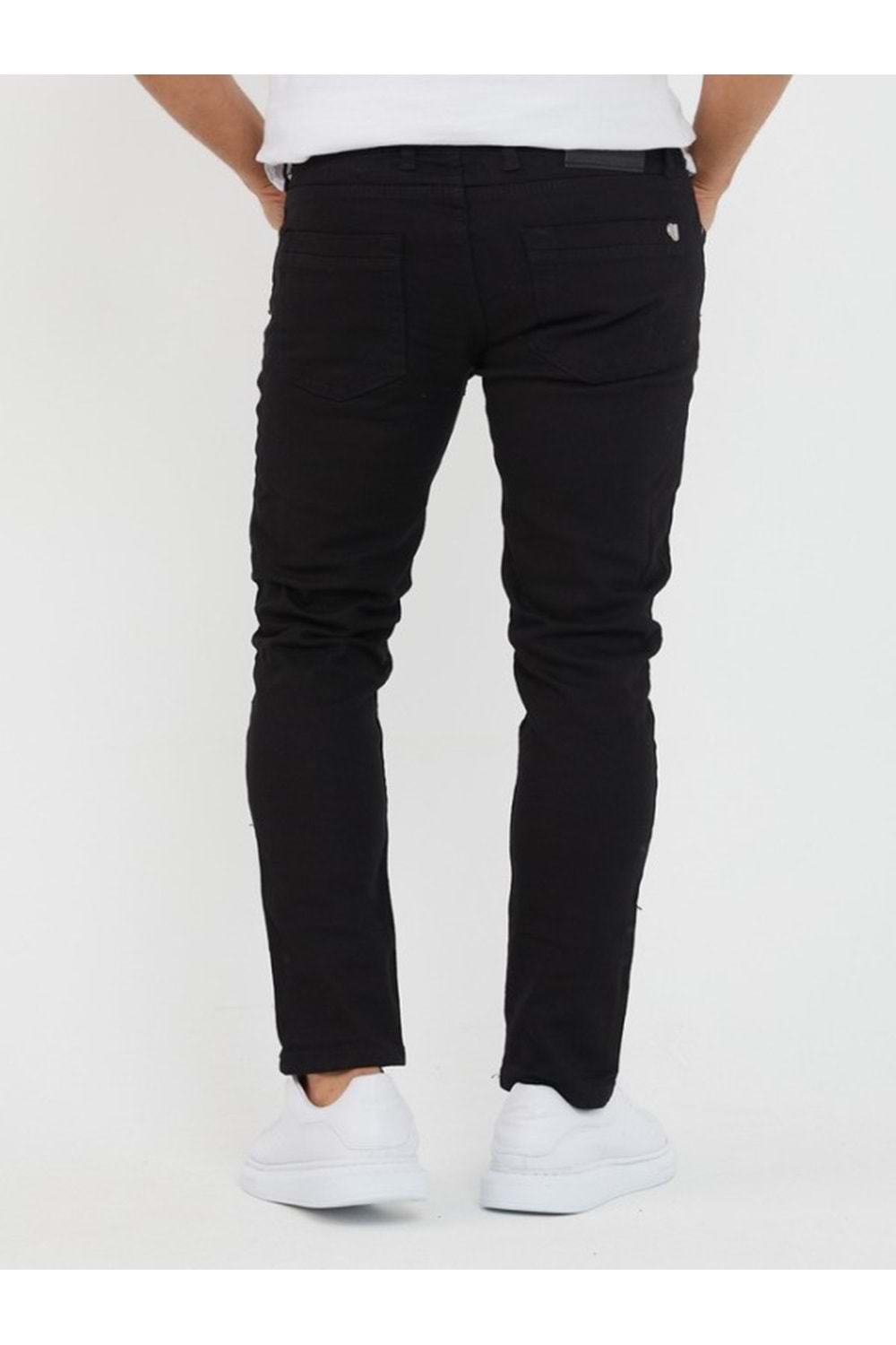 Hacker Tom Slim Y156-640 Erkek Denim Slim Fit Saten Pantolon - Siyah - ST00692-Siyah-31