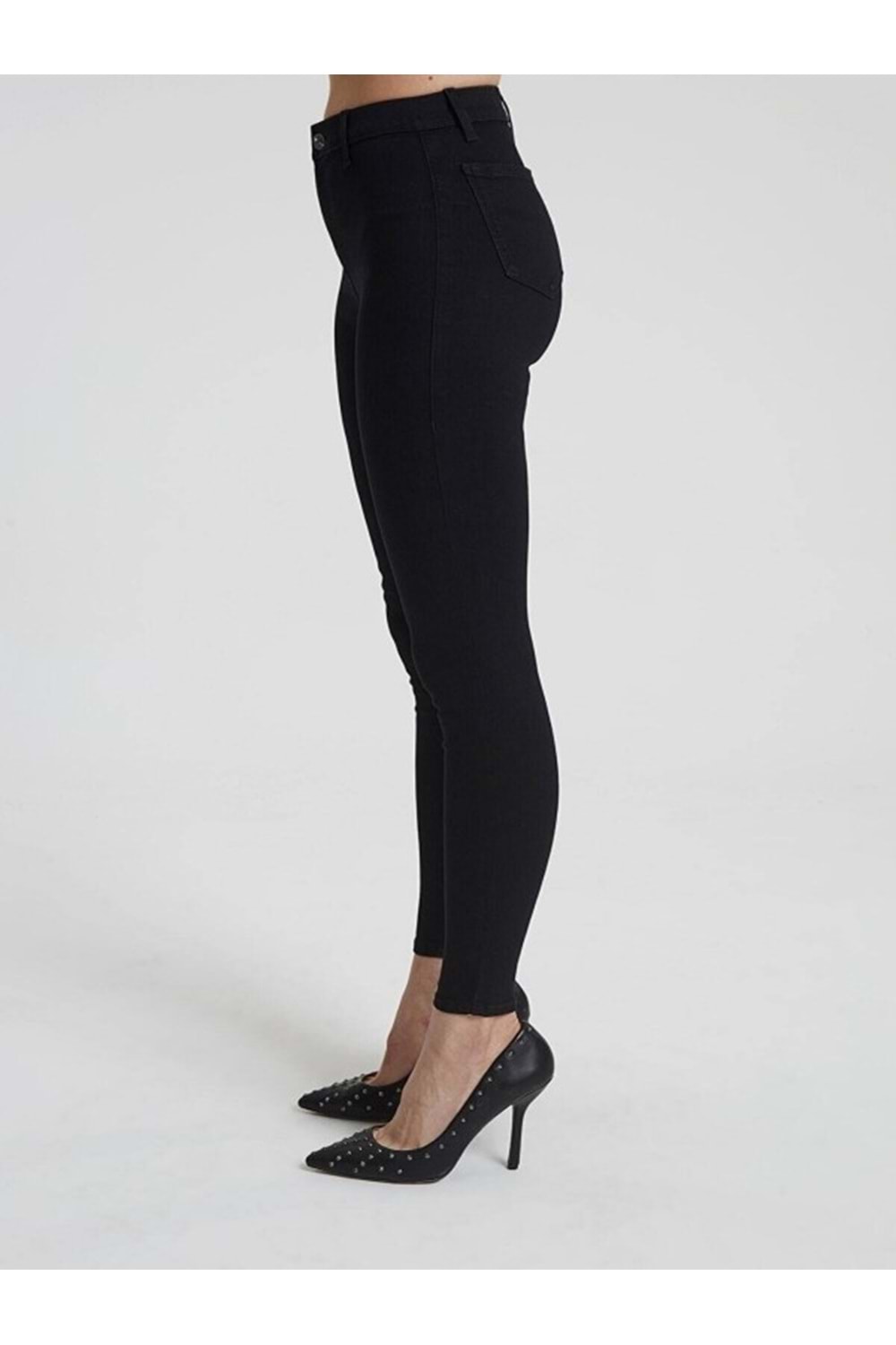 Hacker Bella T513-920 Kadın Denim Likralı Kot Pantolon - T513 - Siyah
