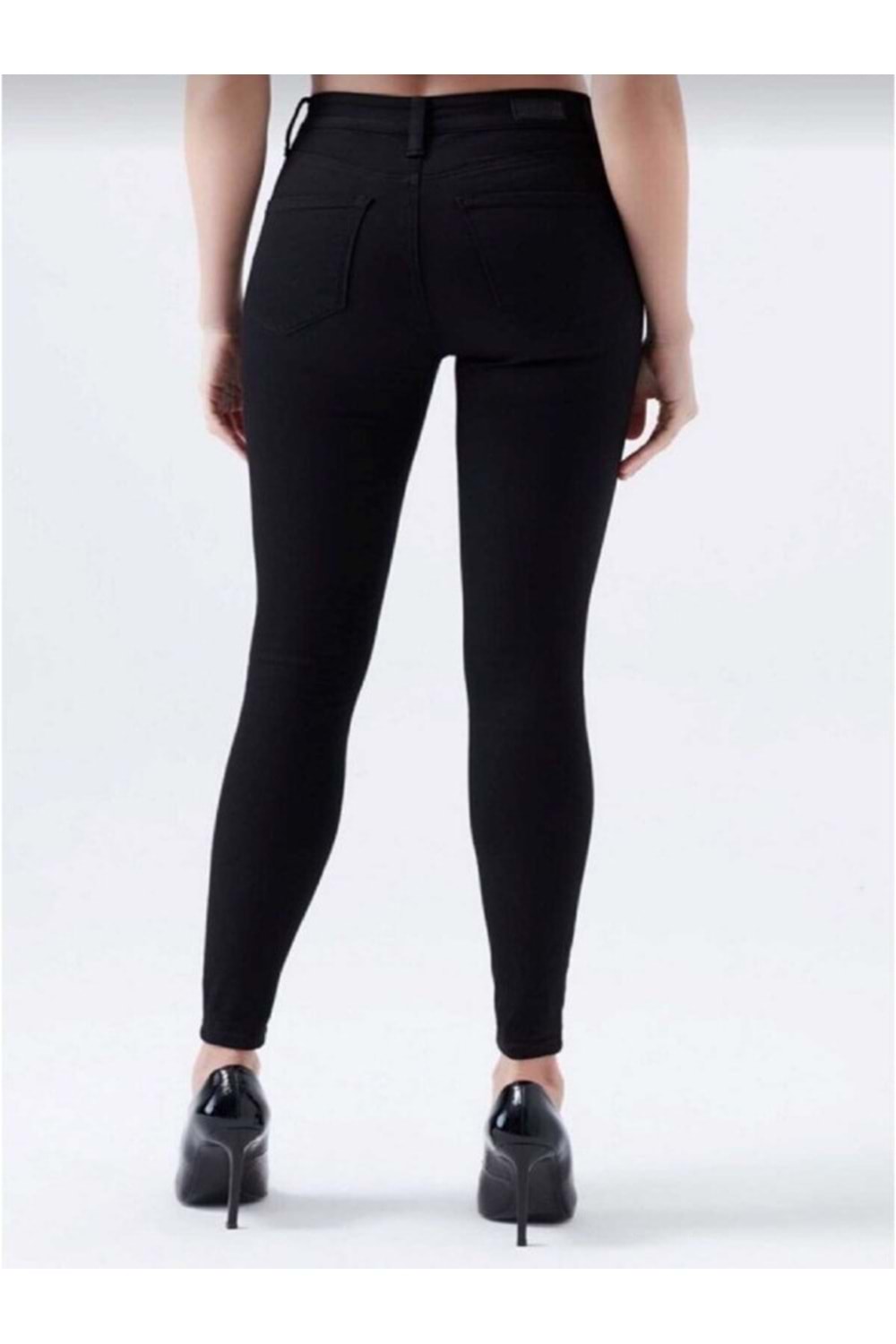 Hacker Bella T513-920 Kadın Denim Likralı Kot Pantolon - T513 - Siyah