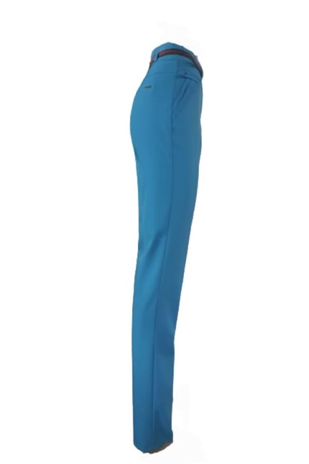 Kübra 3225 Kadın Klasik Mavi Kumaş Pantolon - Mavi - 38