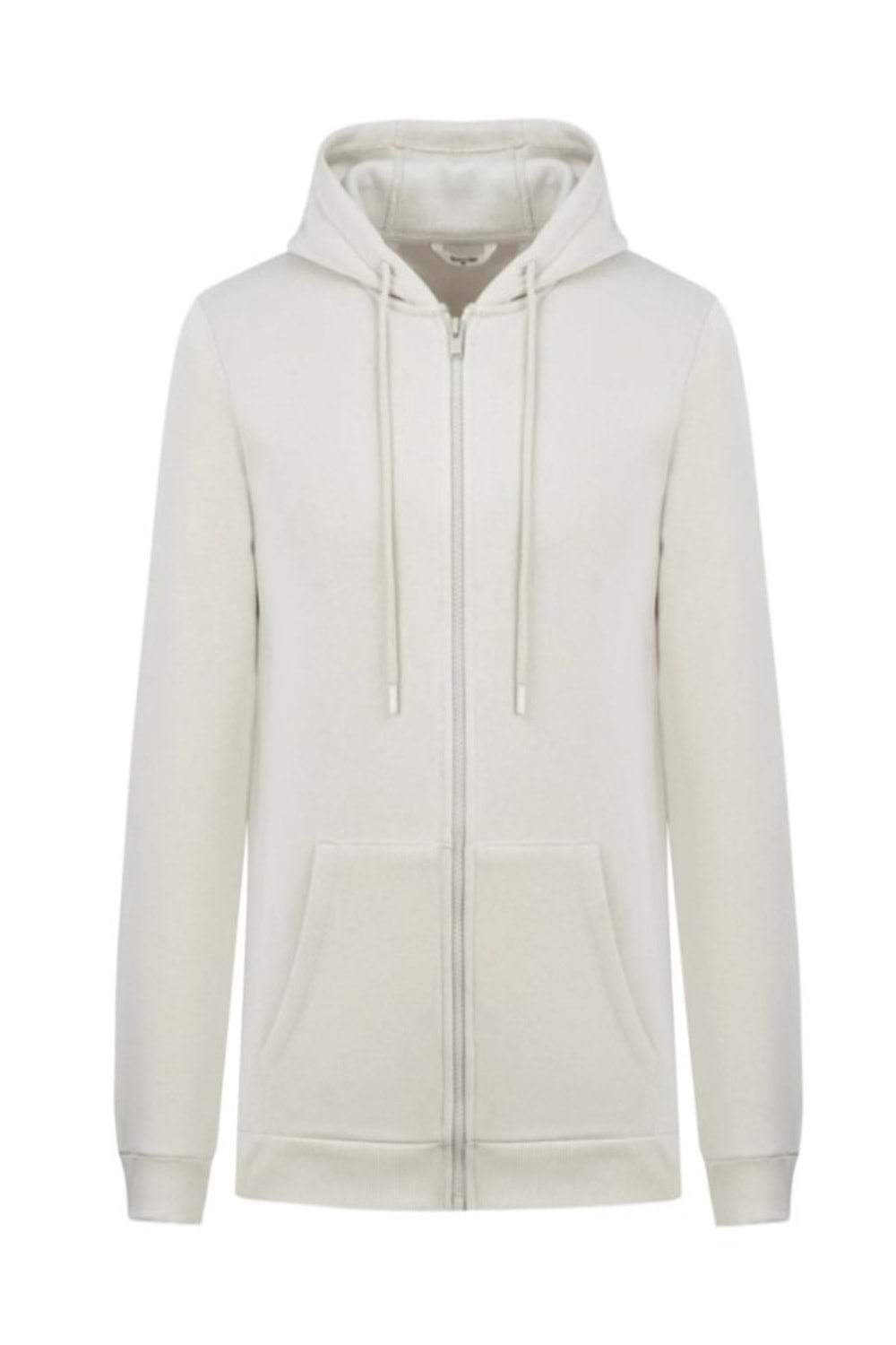 Tarz Cool T01131 Erkek Fermuarlı Üç İplik Cepli Sweatshirt - T01131 - Beyaz - ST01131-Beyaz-M