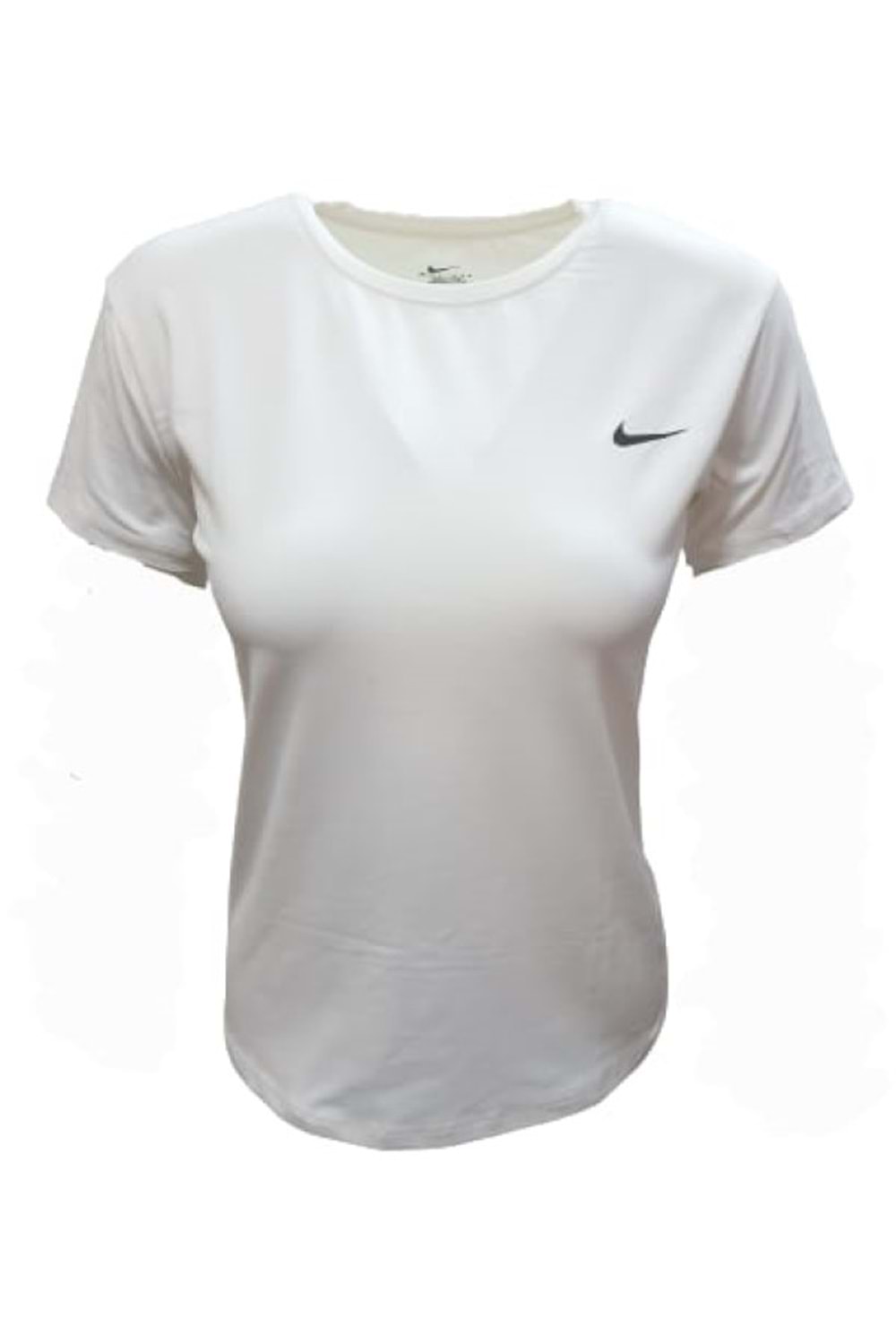 Nike Kadın Kısa Kol Sıfır Yaka T-shirt 01270 - Krem - L
