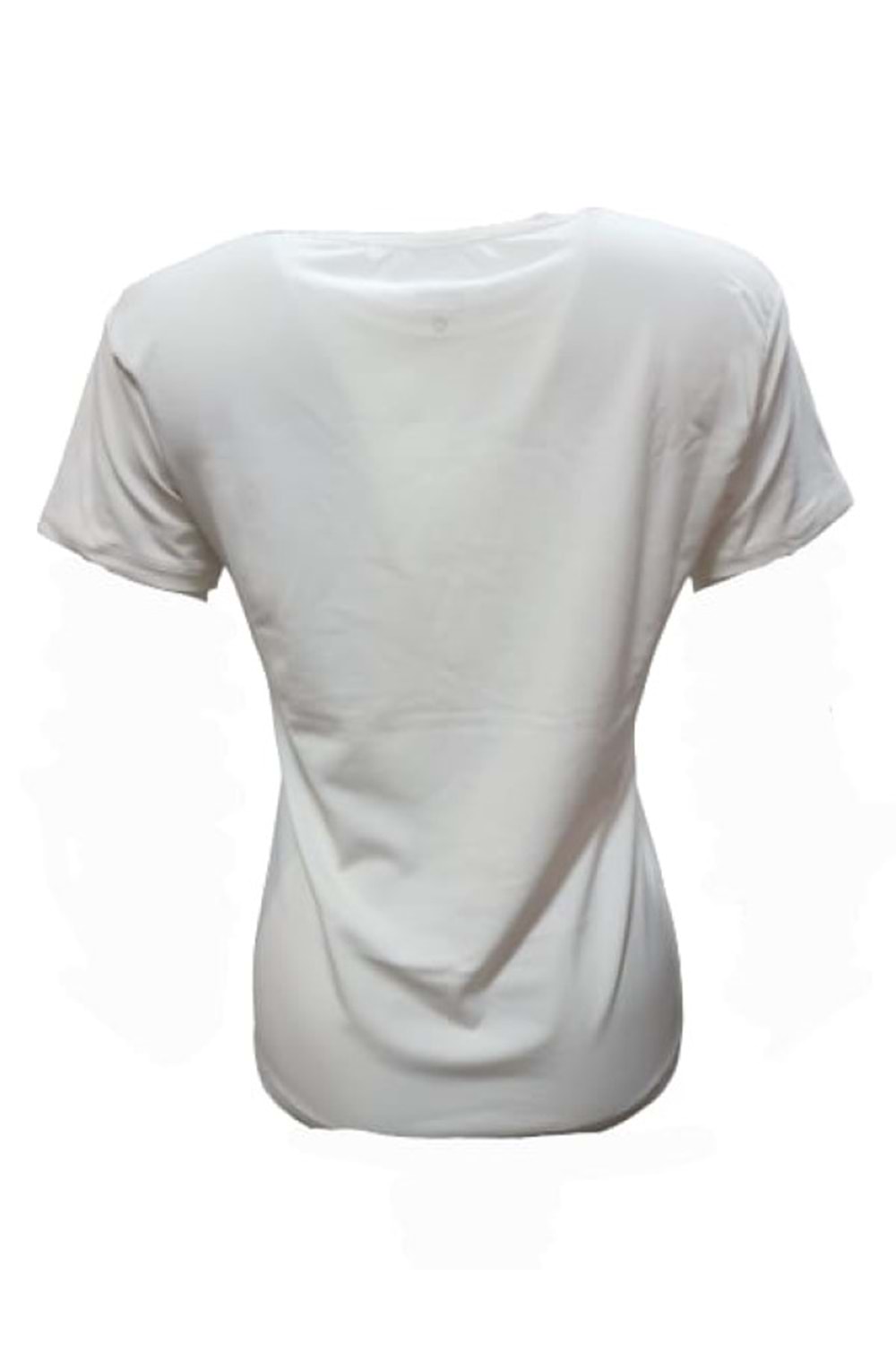 Nike Kadın Kısa Kol Sıfır Yaka T-shirt 01270 - Krem - L