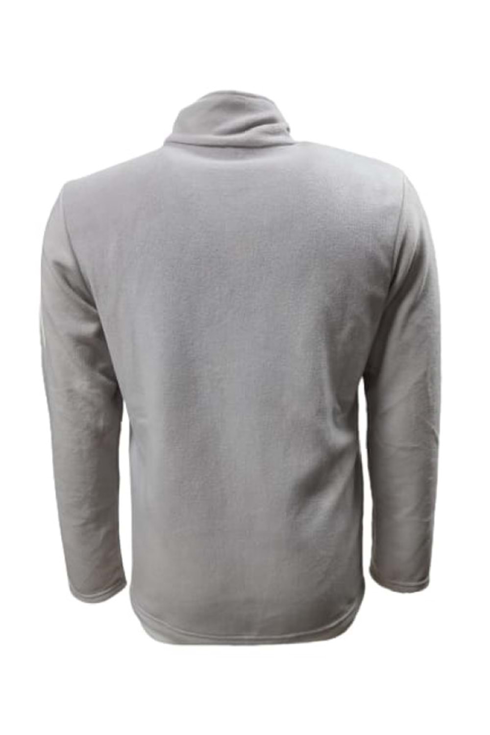 Nike N01371 Erkek Slim Fİt Yarım Fermuarlı Polar Sweatshirt - ST01371-Açık Gri-S