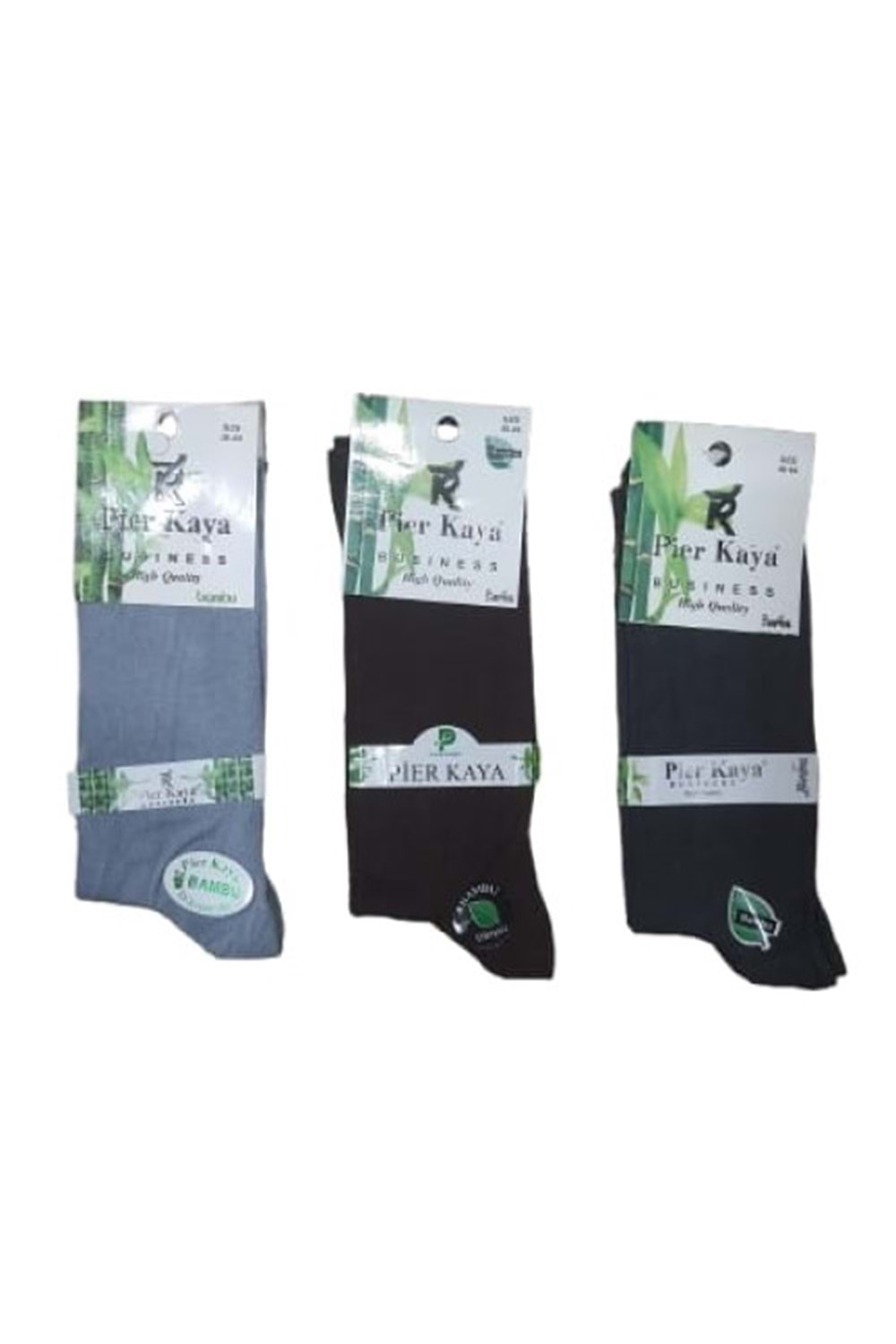 Pier Kaya P01389 Erkek Fantasy Bambo Dikişsiz Çorap (3 Adet) - Karışık Renkli 40-44