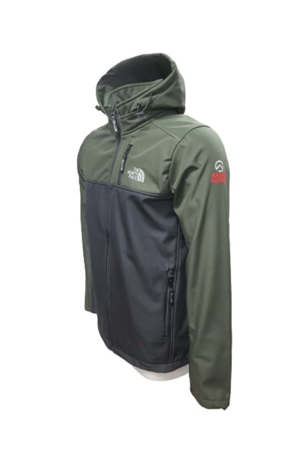 The North Face T01465 Erkek Parçalı Softshel Kapüşonlu Mont - T01465 - Siyah