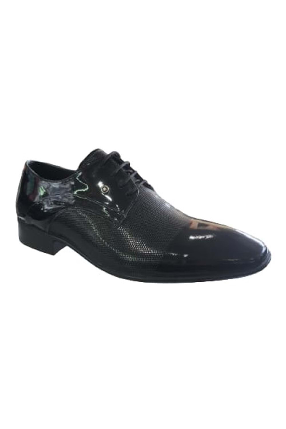Wonder 2155 Erkek Rugan Klasik Ayakkabı - Siyah