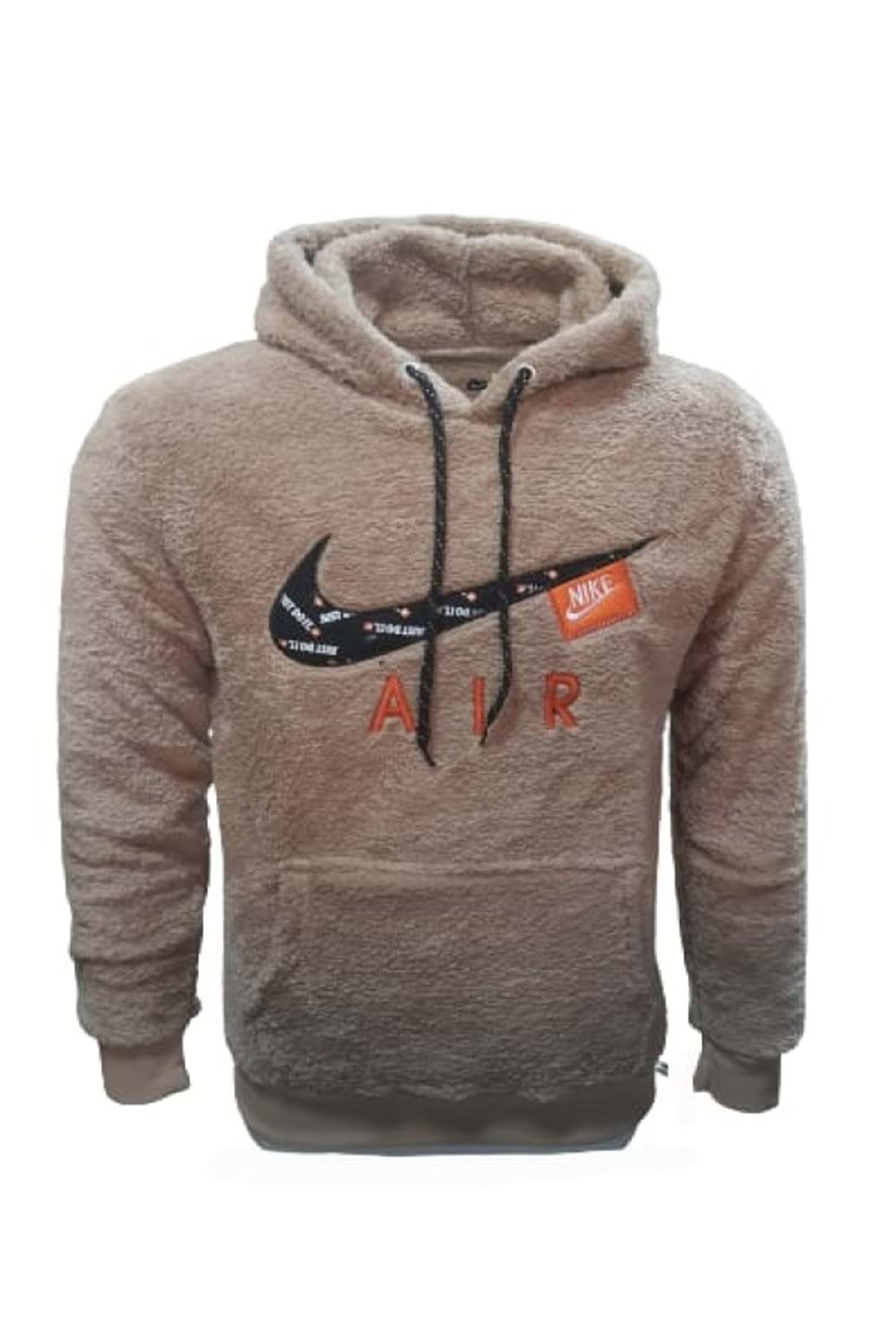 Nike Erkek Kapüşonlu Peluş Sweatshirt St-01545 - Açık Kahverengi