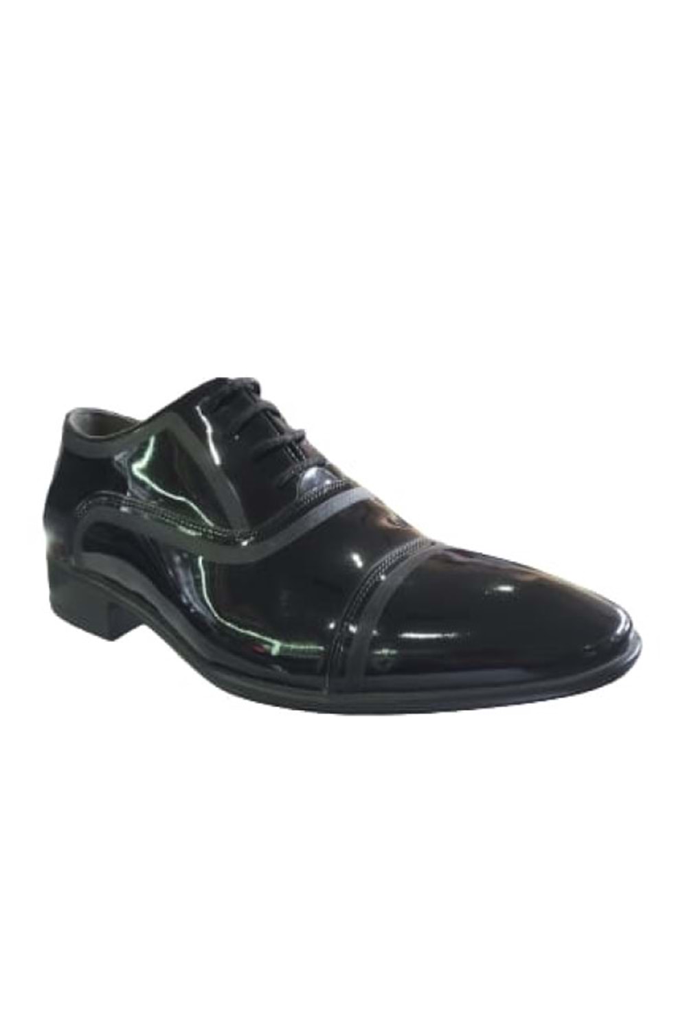 Wonder 2160 Erkek Rugan Deri Klasik Ayakkabı - Siyah