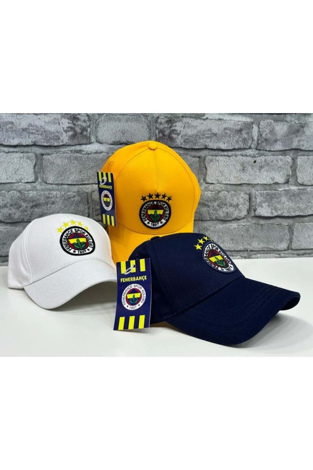 Fenerbahçe F01560 Unisex İşlemeli Yetişkin Şapka - Sarı