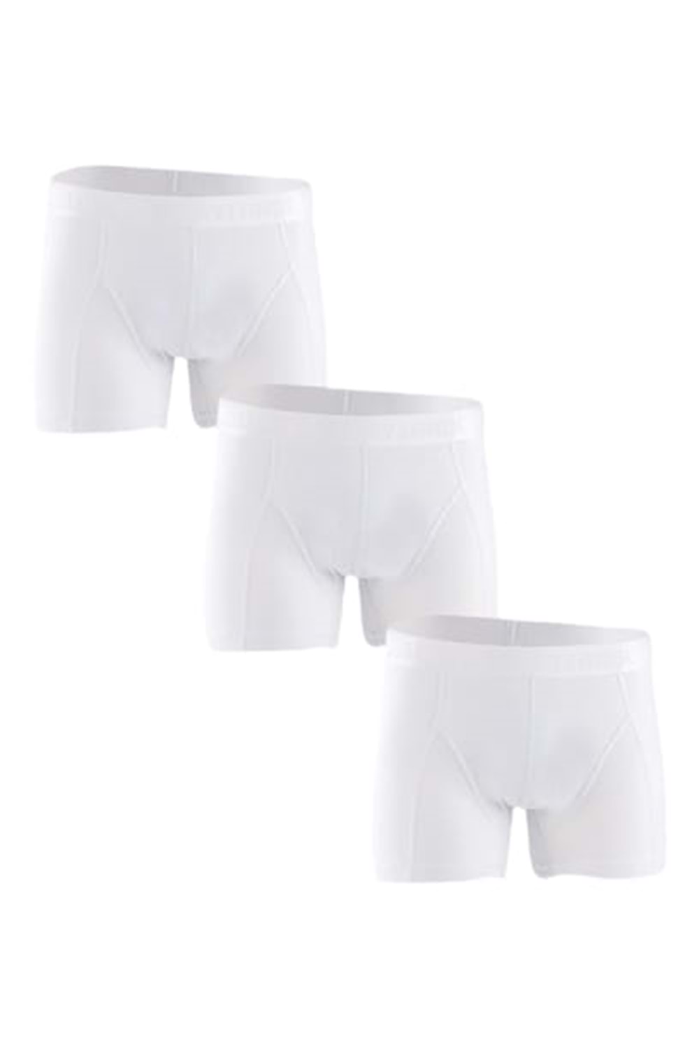 Ceylanoğlu Erkek Likralı Boxer 034 (3 Paket) - Beyaz - M