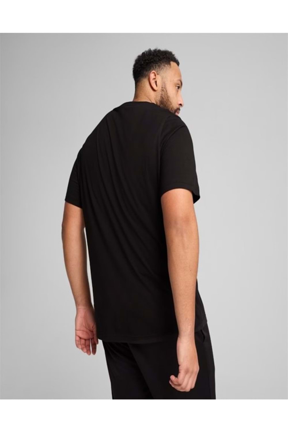 Puma 682532 Ess No.1 Logo Tee Erkek Siyah Spor Kısa Kollu T-shirt - Puma - Siyah