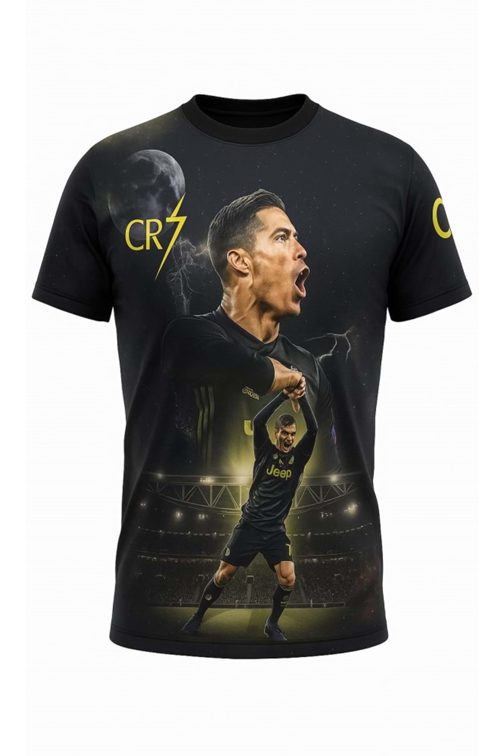Cristiano Ronaldo C02852 Cr7 Special Edition Çocuk Futbol Forması - Siyah - ST02852-Siyah-116