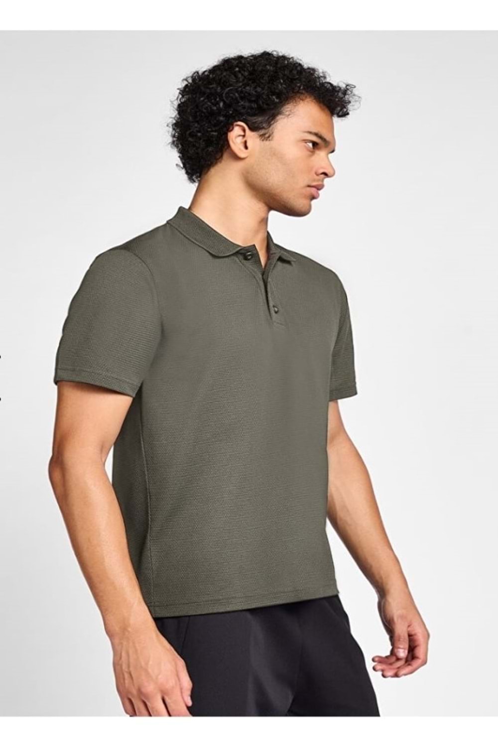 Lescon 26S-1297-26B Erkek Kısa Kol Polo Yaka T-Shirt - Haki - ST03044-Haki-L