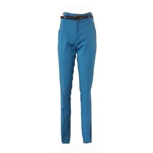Kübra 3225 Kadın Klasik Mavi Kumaş Pantolon