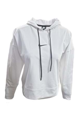 Nike 0734 Kadın Kapişonlu Crop Dalgıç Sweatshirt - Beyaz - ST00161-Beyaz-XL