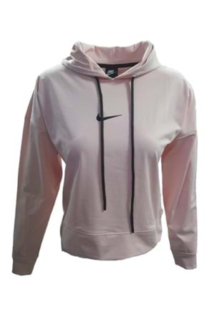 Nike 0734 Kadın Kapişonlu Crop Dalgıç Sweatshirt - Pembe - ST00161-Pembe-S