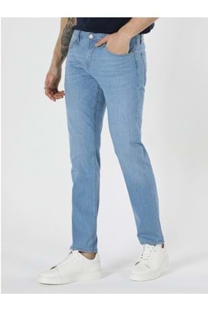 Hacker T 216-1680 Erkek Denim Tom Slim Licralı Kot Pantolon - Açık Mavi - ST00221-Açık Mavi-31
