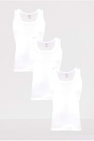 Ceylanoğlu Ribana Erkek Atlet 023 (2 Paket) - Beyaz - XXL