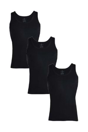 Ceylanoğlu Ribana Erkek Atlet 023 (2 Paket) - Siyah - XXL