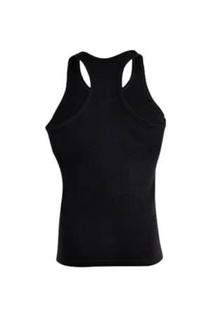 Ceylanoğlu C025 Erkek Penye Ribana 2'li Spor Atlet - Siyah - XXL