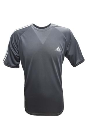 Adidas 2373 Erkek Sereno Mensh Kısa Kol Şeritli T-shirt - Siyah - ST00521-Siyah-XXL