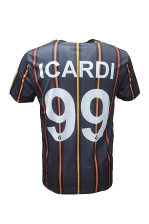 Mtn M00568 Mauro Icardi Çizgili Taraftar Forması - Siyah - ST00568-Siyah-XL