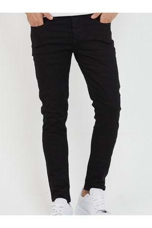 Hacker Tom Slim Y156-640 Erkek Denim Slim Fit Saten Pantolon - Siyah - ST00692-Siyah-29
