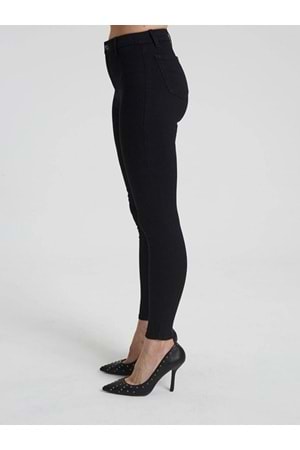 Hacker Bella T513-920 Kadın Denim Likralı Kot Pantolon - T513 - Siyah