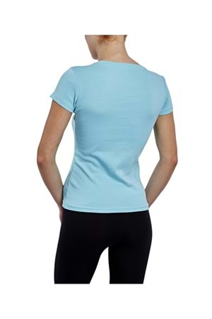 Lescon Kadın T-Shirt 15S-2210 - Açık Mavi - XL