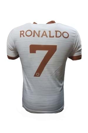 Alnassr Çocuk İç Saha Ronaldo Forması 2022/2023 A-01046 - Beyaz