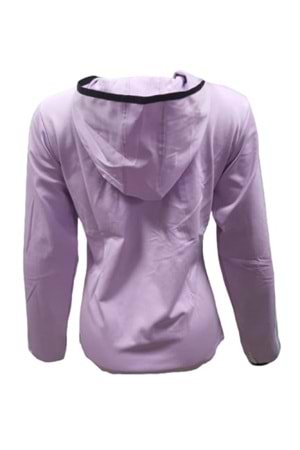 Adidas A0778 Kadın Dalgıç Kolu Şeritli Tam Fermuarlı Sweatshirt - Mor - ST01081-Mor-XXL