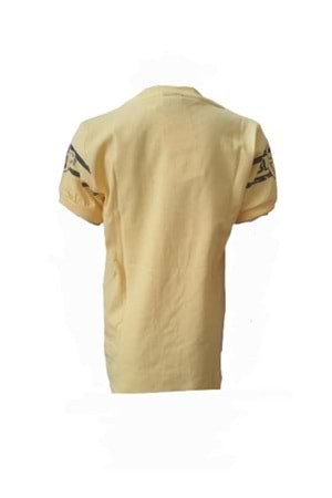 Petitox Çocuk Erkek Baskılı T-shirt 3003 - Sarı - 4 YAŞ