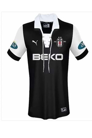 Beşiktaş B01217 100. Yıl Nostalji Forması 2023/2024 - B01217 - Siyah
