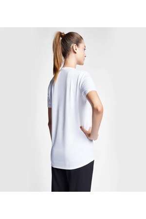 Lescon 24S-2204-24B Kadın Kısa Kollu T-shirt - Beyaz