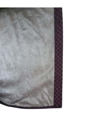 Rimoda 7421 Kadın Kaşmir İçi Kürklü Önü Düğmeli Tunik - Bordo