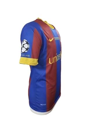 Barcelona B01700 Messi 2011-2012 Sampiyonlar Ligi Nostalji futbol Forması - Mavi