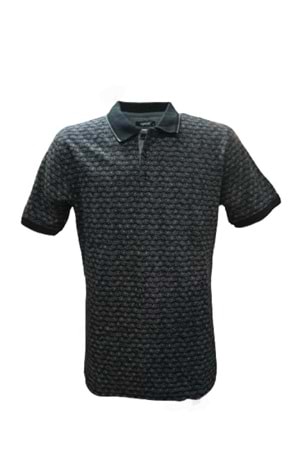 Pool Harvest Erkek Polo Yaka Kısa Kol T-shirt 12-5427 - Siyah - M