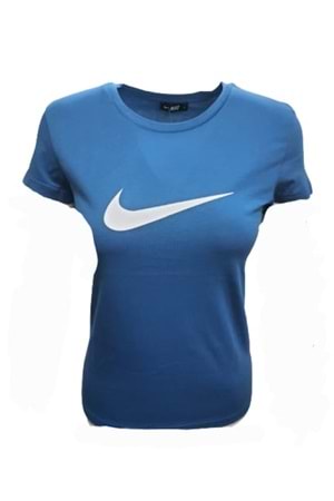 Nike Kadın Kısa Kol T-shirt 22503 - Mavi - M