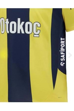 Fenerbahçe F02363 Çocuk Çubuklu İç Saha Forma 2024/2025 - Sarı
